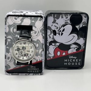 Mickey Mouse Accutime Wrist Watch, Black Straps
